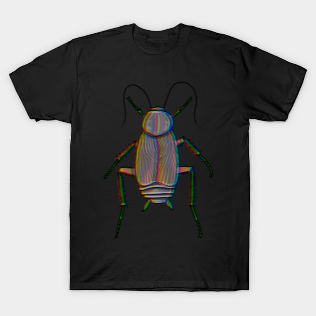 Chromatic Oriental Cockroach (Blatta orientalis) T-Shirt by Artbychb